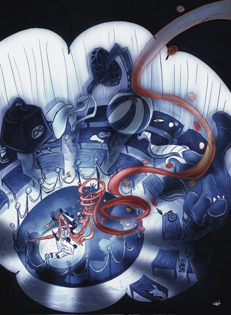 NavyBirdArt's tweet image. &quot;Arlequino and Pierrot&quot;
-
Have some original art of one happy clown and one sad one 💜
-
#drawing  #arlequino  #harlequin #pierrot #clown