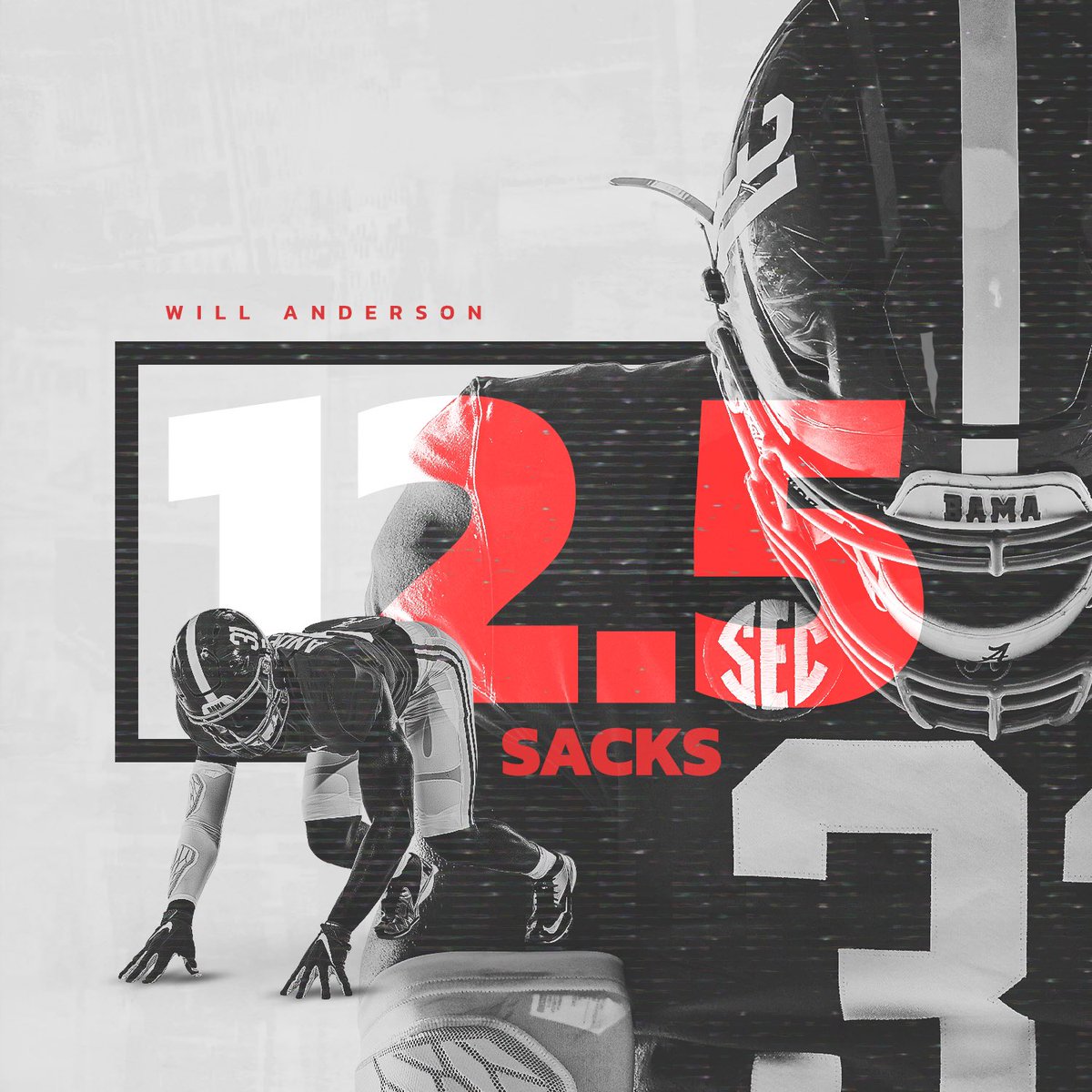 AlabamaFTBL's tweet photo. 12.5 SACKS. 💪
One of the MOST dominant defenders in ALL of college football. https://t.co/JXQpZ2M9ei
