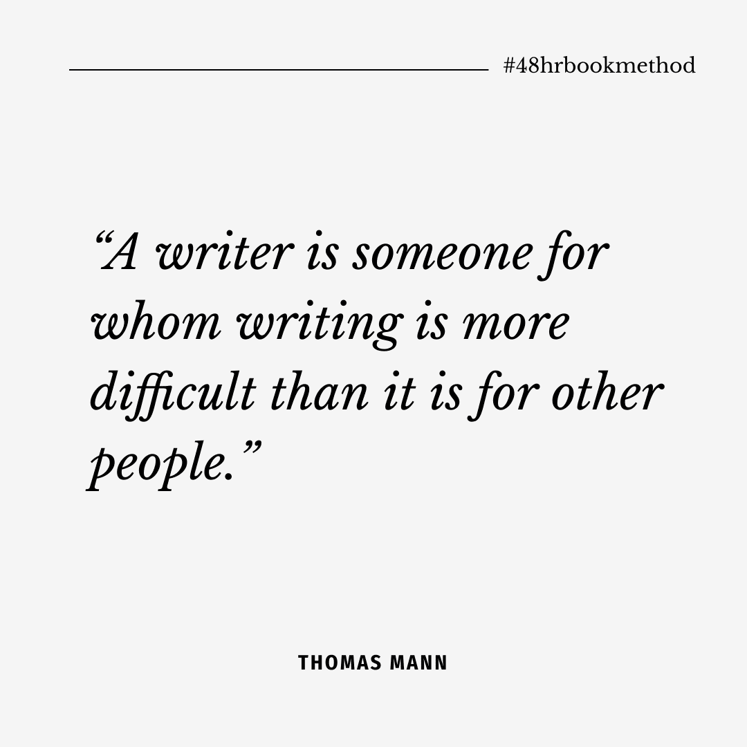 Oikosofy's tweet photo. “A writer is someone for whom writing is more difficult than it is for other people.”
— Thomas Mann,
#48hrbookmethod
It’s the product that matters, the process is invisible to the reader! What are you having trouble writing about? 
https://t.co/qHBi2fkWeN https://t.co/5goBLRWtJF