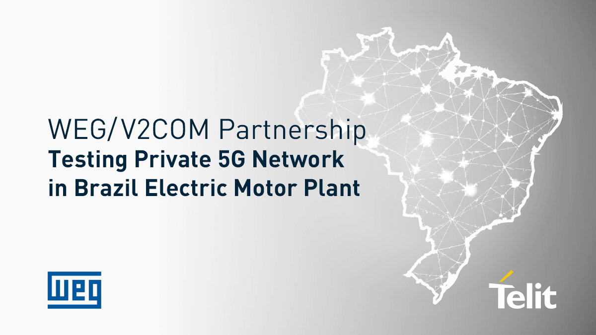 telitcinterion's tweet photo. We've partnered with #WEG/#V2COM in Brazil, who integrated our #5G module into a #privatenetwork test in their Santa Catarina motor plant. Award-winning FN980m is ideal for professional #video broadcasting, #digital signage and much more. #IoT #News 📰 https://t.co/KvvLq131go https://t.co/9i7s2cTMNx