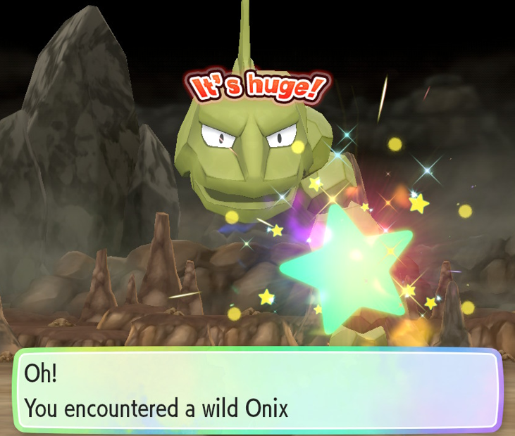 NightyGen's tweet photo. Then luckily I went for Shiny Onix again and this time got it in few hours (note: after reaching CC of 31 I only catch those that run into where I stand). Will admit I was scared of running into none-shiny and despawing shiny by accident.

#shiny #shinypokemon #letsgoeevee https://t.co/3PFcJbArQg