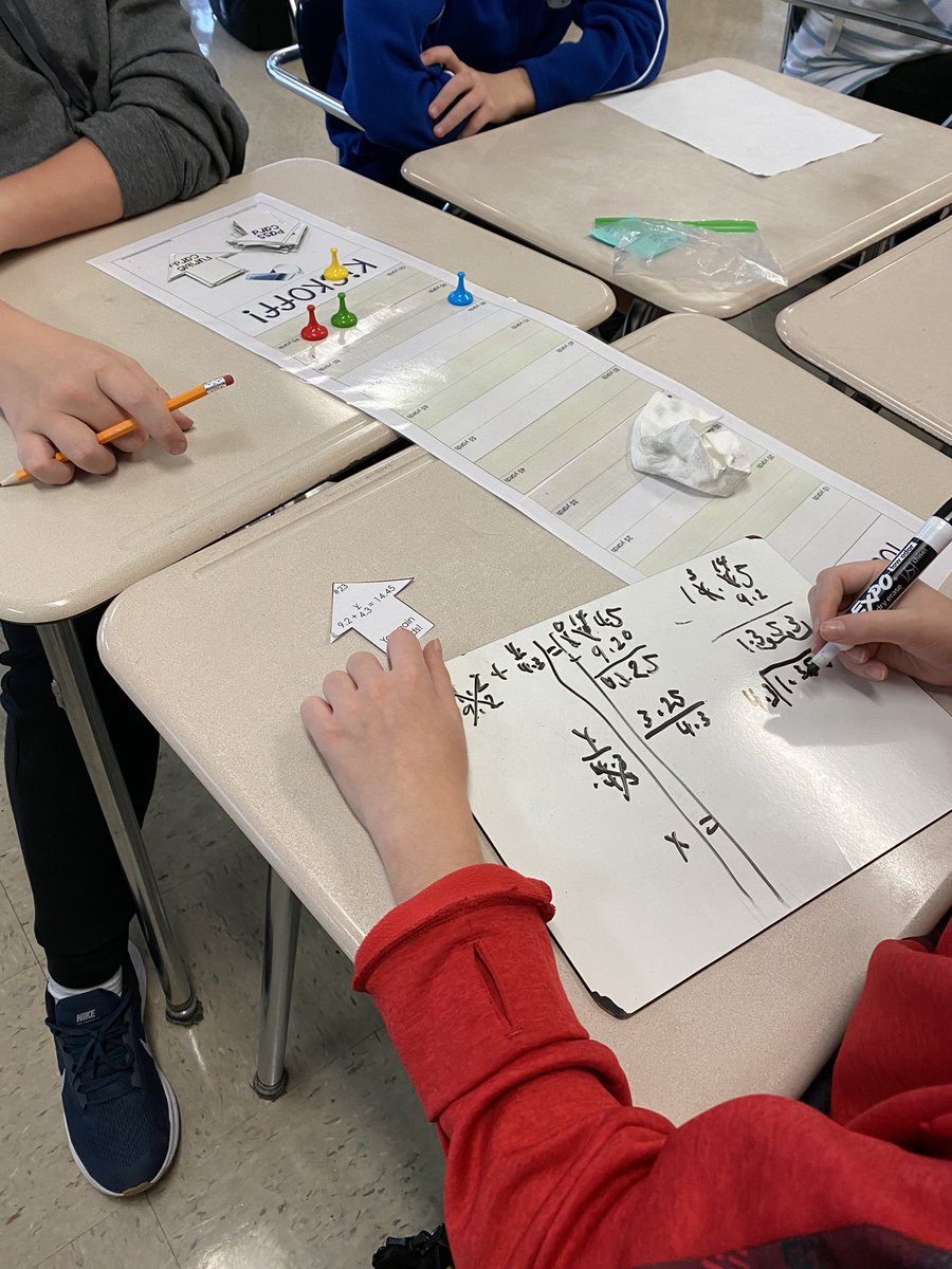 lrwEnning's tweet photo. I don’t usually post about what I’m doing in my classroom, but I couldn’t resist today! We played a Solving Equations board game and the kids loved it! @GJHSPirates @GJHSPrincipal #mathcanbefun https://t.co/3qWH7Obz33
