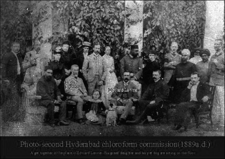 EtherOr_pod's tweet photo. The debate over chloroform’s safety travelled around the world to Hyderabad, India. There, Surgeon Major Edward Lawrie would embark on research thar would become known as The Hyderabad Chloroform Commissions. https://t.co/SIQg0CAc7X