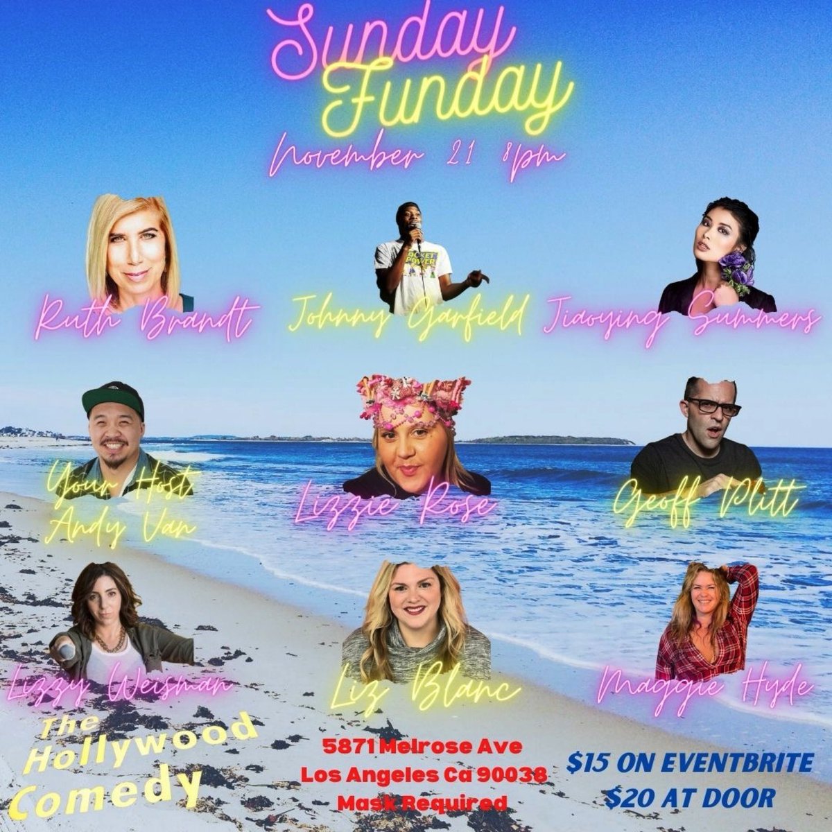 THCMelrose's tweet photo. This Sunday laugh with “Sunday Funday Show!!!” @voiceplaces @discoverLA @LApicks @lacomedylive @CandyLosAngeles @TheLABlog https://t.co/4QaYLpnfXk