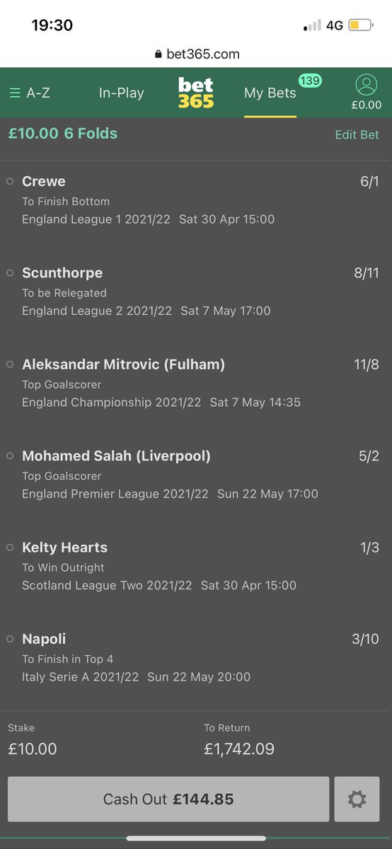 phil_smith91's tweet photo. If anyone’s interested in betting/betting outright tips and has a William hill /bet365 / account give my betting Twitter a follow! Bets posted up for free each day with a view to a big payout in May , looking to beat the bookies. @philbetting https://t.co/55fmIXXTOc
