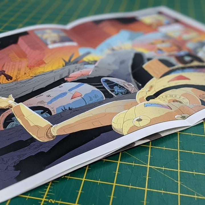 LukeOram's tweet photo. This comic @WALLOWING_NOISE and I have been working on is out soon!
I've no idea how to promote this kind of thing, so genuinely thankful for advice/help/benevolent incantations etc
#comic #scificomics #planetloss #minicomics #help! https://t.co/LxqV2RiMDV