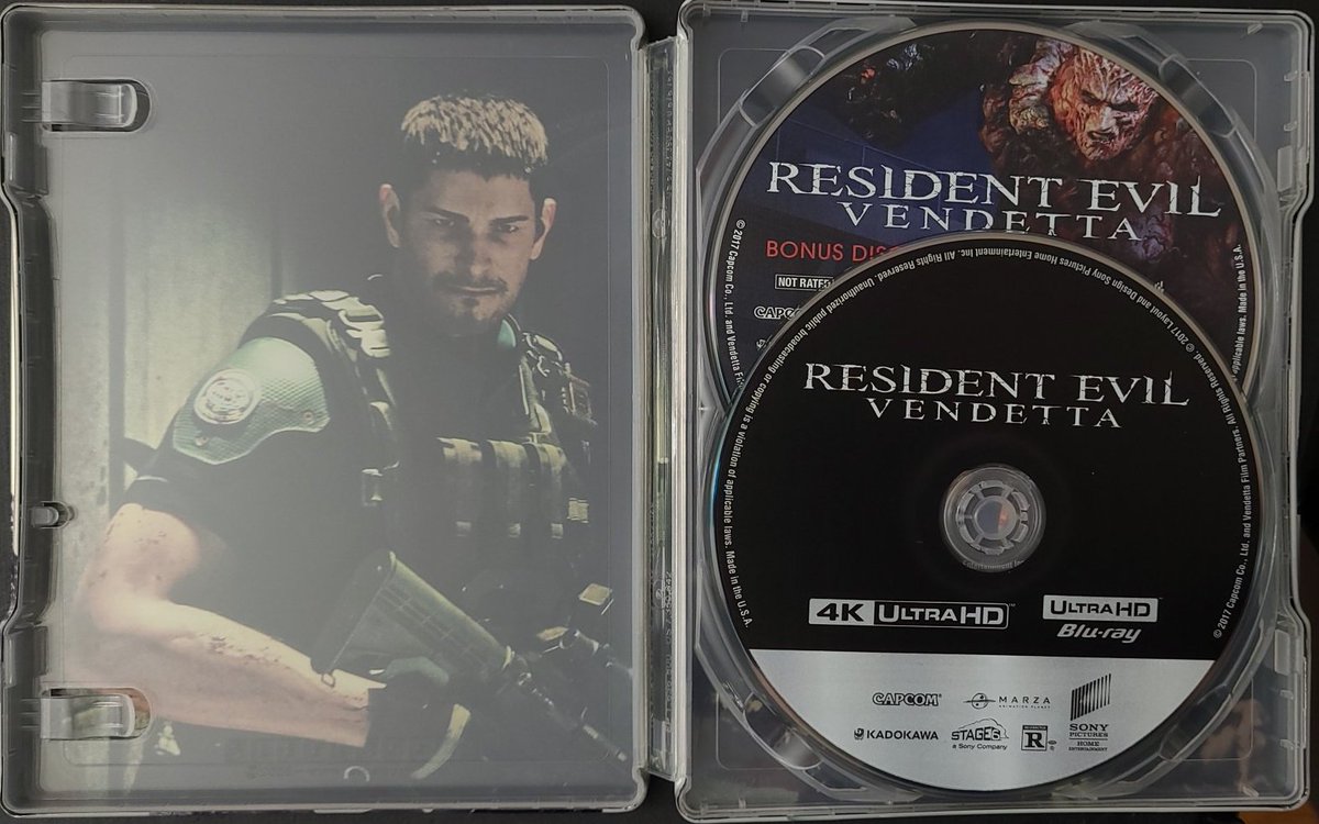 PURITALIANBLOOD's tweet photo. Resident Evil Vendetta Collector's Edition Steelbook #ResidentEvilVendetta #BiohazardVendetta #ResidentEvil #Biohazard #REBHFun #REBH25th https://t.co/Ze30uAqIa6