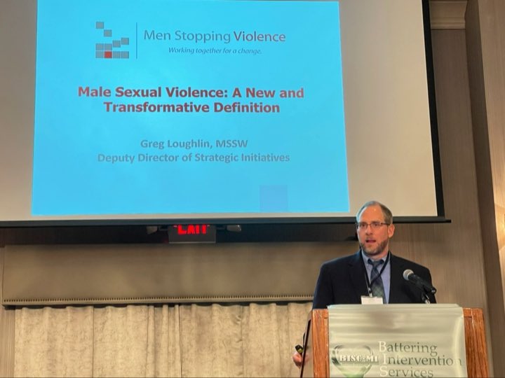 bisc_mi's tweet image. Our third speaker of the day is @greg_loughlin of @MenStopViolence addressing a new definition of male sexual violence featured in a 2020 publication co-written with Ulester Douglas and Lee Giordano: menstoppingviolence.org/wp-content/upl…  #SexualRespect #EngagingMen #CreatingChangeAgents