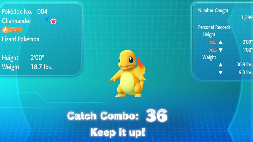 NightyGen's tweet photo. And then time has come to return to my oldest LGE hunt - Charmander. After having caught over 1k of them (not in single CC of course) I was ready... and Shiny was surprisingly fast. Only broke one CC on roaming Articuno and on next I got it.

#shiny #shinypokemon #letsgoeevee https://t.co/qtQRvDJGIP