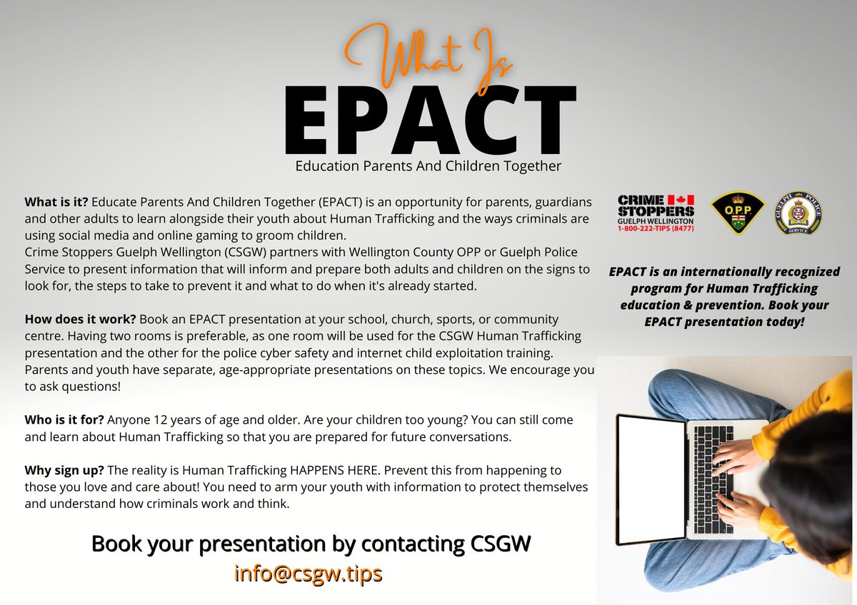 HTinWC's tweet photo. Our team has been busy with presentations and panel discussions. We are doing our best to create awareness about #HumanTraffickingInWellingtonCounty. Did you want to learn more? Book an #EPACT presentation today! Visit https://t.co/BgIxaZnhvN for more info! #KnowHumanTrafficking https://t.co/4Dah3UpZFN