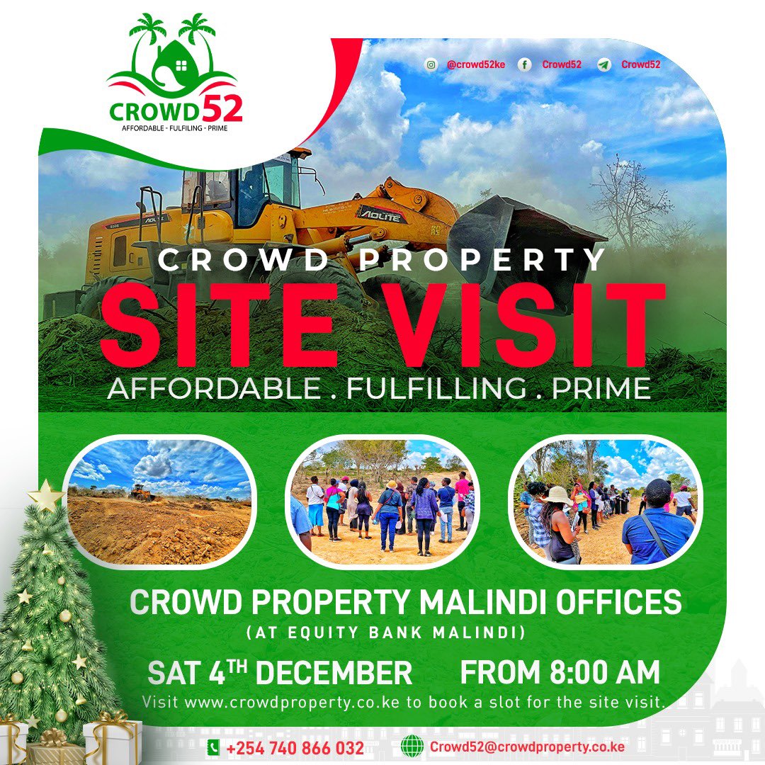 xtiandela's tweet photo. Twende Site Visit!! Come see the 1/8 Acre of Prime land Touching the Tarmac that I’m selling you at only Ksh 52,000!! 

Come see the land for yourself even before you buy!! *VERY IMPORTANT*

Visit: https://t.co/9tMz4RXaGm

#Crowd52KE #JoinTheCROWDke https://t.co/RBO2pfKa9U