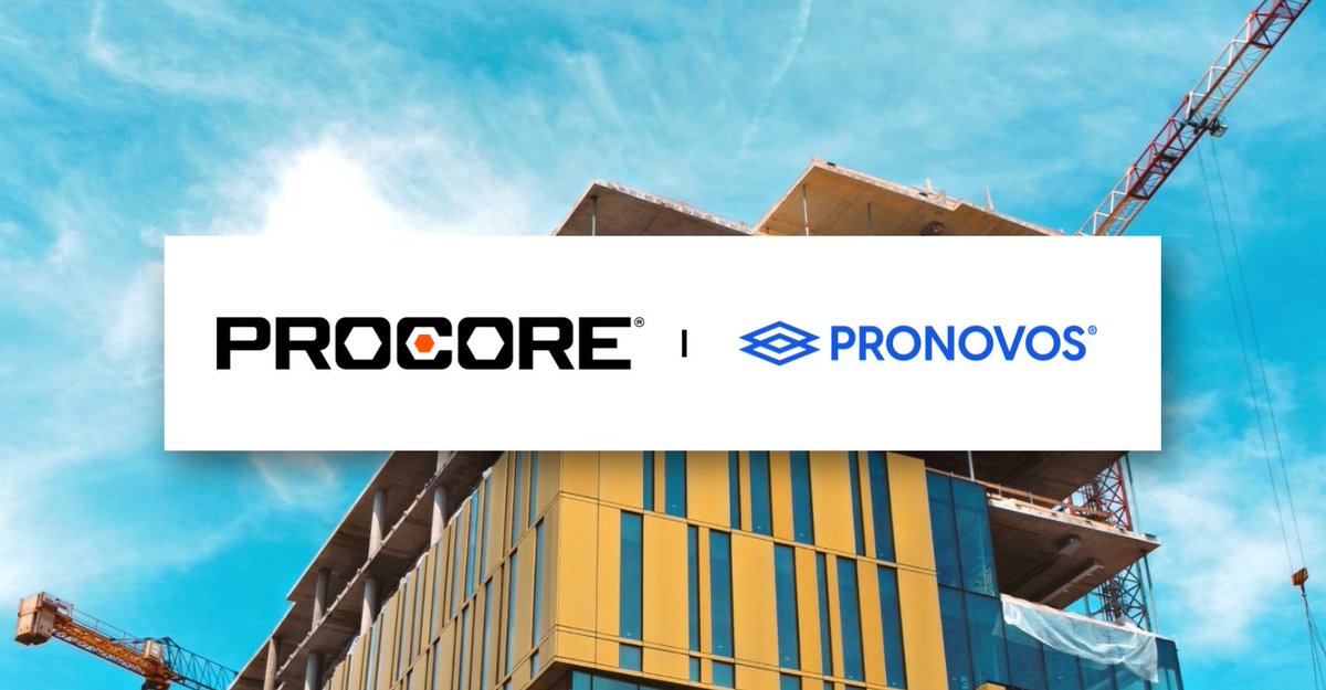 procoretech's tweet photo. We're excited to announce our new partnership with ProNovos. ProNovos unleashes big benefits for construction subcontractors that rely on project-management data from Procore. 

Learn more-> https://t.co/iUdimJCpbs #ProcorePartner #ConTech https://t.co/JcLwJ5ajx8