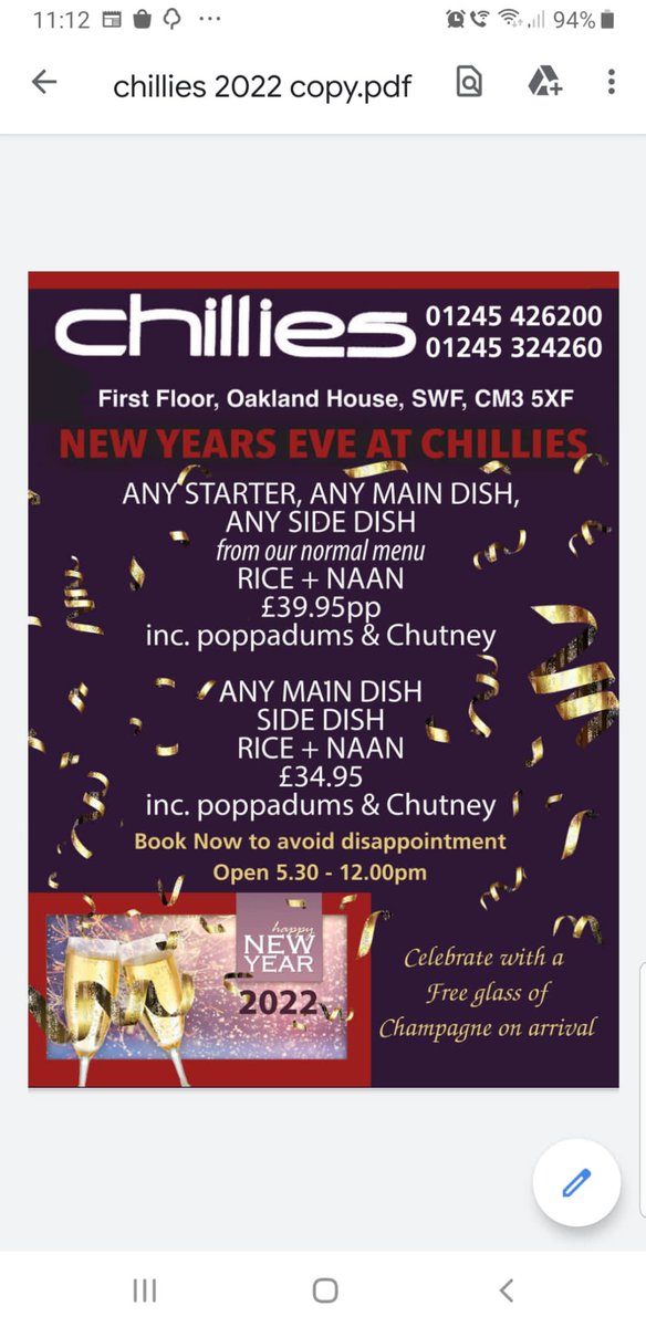 Chillies Restaurant 🌶️ of South Woodham Ferrers (@chilliesfusion) on Twitter photo 