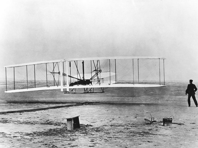 The wingspan of the Boeing 747-400, at 211 feet is longer than the Wright Brothers first flight of just 120 feet. 
#AviationHistoryMonth