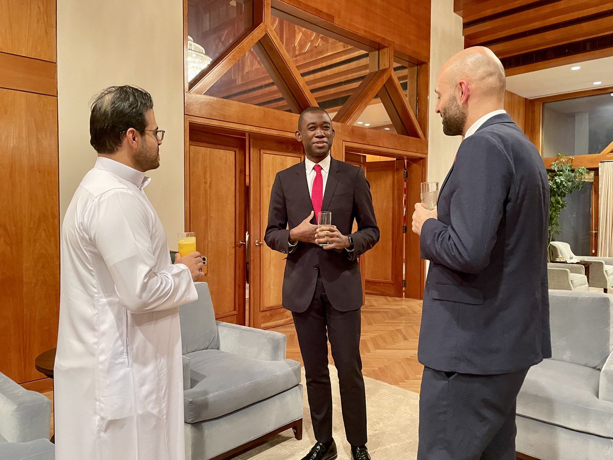 TreasuryDepSec's tweet photo. Hearing from young local entrepreneurs here in Riyadh has been extremely engaging and informative. I want to share some of my experience meeting people today. https://t.co/2y9ia9COT9