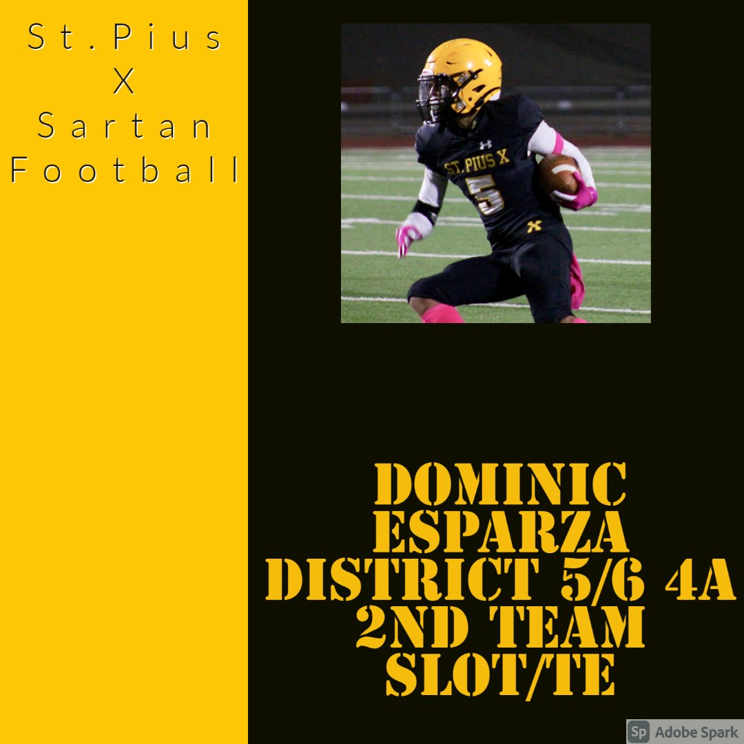 Sartan_football's tweet photo. Congratulations to the following players for earning 2nd team all district on offense. The sartan offense was able to rush for over 1500 and pass for 1500 yards and these guys were all major contributors to that effort. Thank you guys! #sartanfootball #sonsofx https://t.co/wv8171bKB4