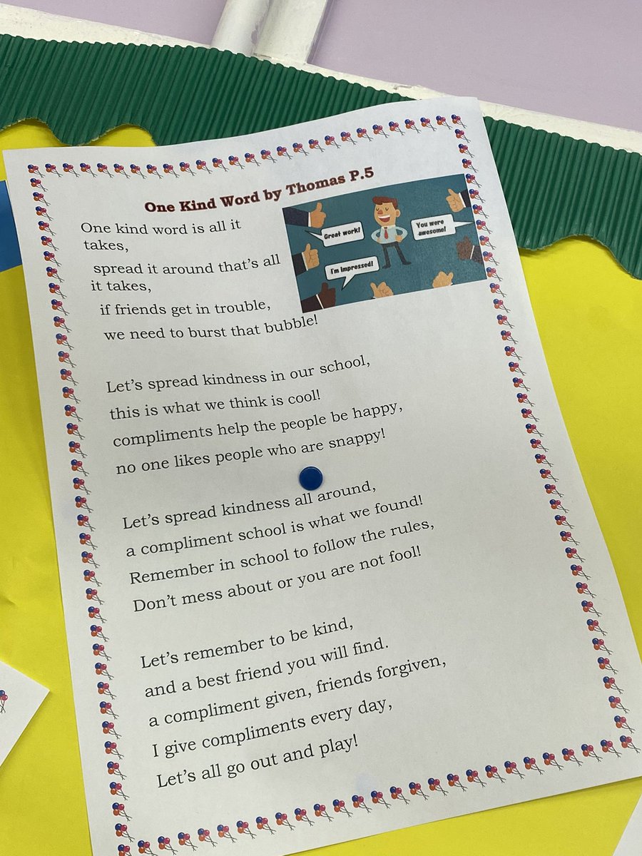 SaintPrimary's tweet photo. @niabf  The children loved writing poems and raps for Anti Bullying Week       #ANTIBULLYINGWEEK #ONEKINDWORD #ODDSOCKSDAY https://t.co/d3kRgxs8jg