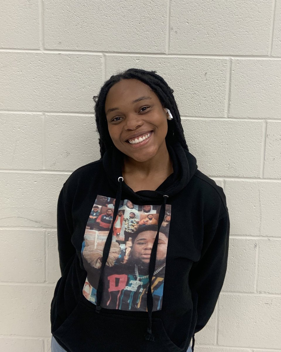 Congratulations to our November Band Student of the Month, Percussionist Queen Howell! This is her first semester in band and she is doing a great job! 🥁