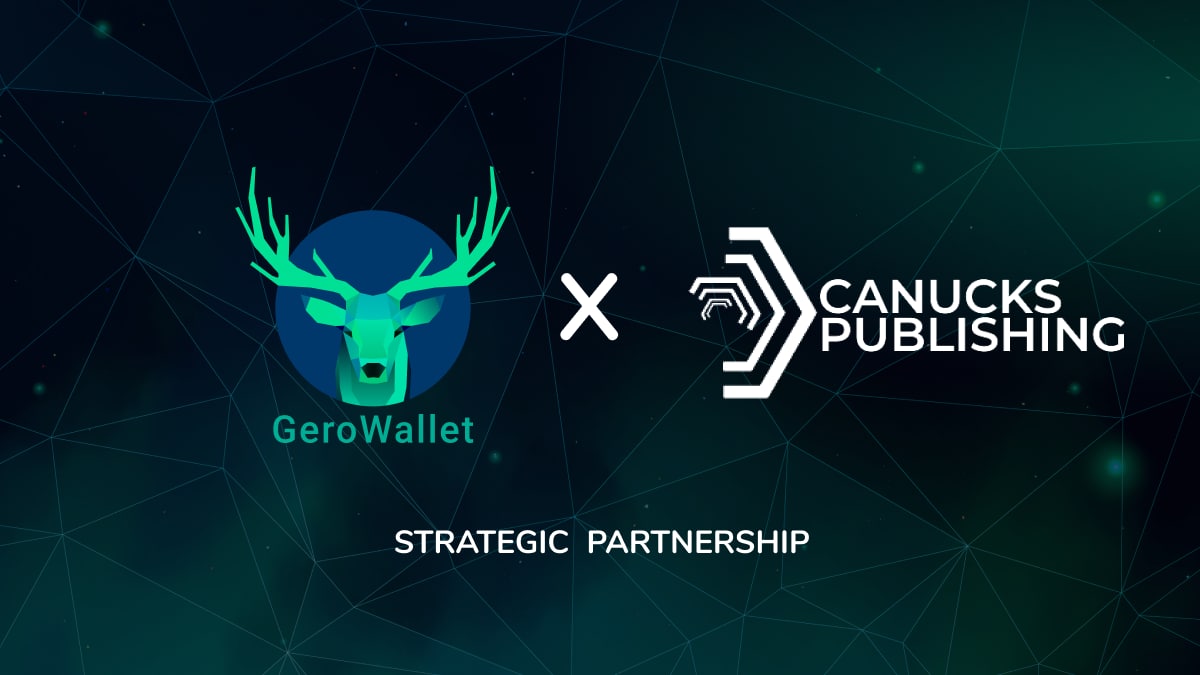 GeroWallet's tweet photo. We're excited to announce that we'll be partnering with @CanucksPublish - The minting platform behind @CanuckzNFT! 

We will be collaborating to develop &amp; deploy NFT support within GeroWallet, which will allow users to store &amp; send CNFTs!

Learn more:
👉 https://t.co/ykuelRSmm6 https://t.co/oopbZpGy8p