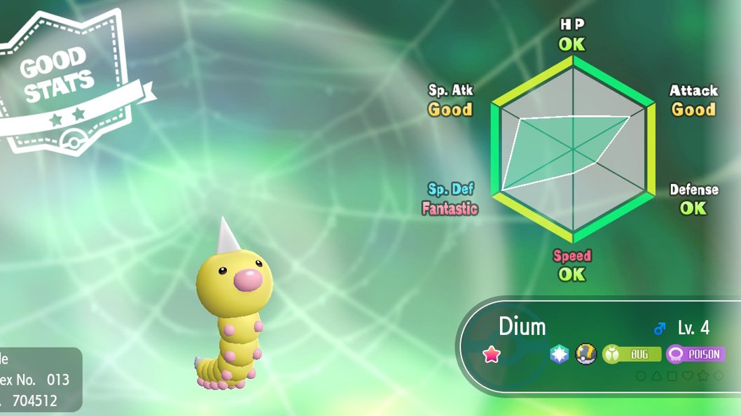 NightyGen's tweet photo. And then I went outside the forest and almost missed Shiny Weedle (had to turn back). That one was no CC and no lure, only charm. That was right after Caterpie, but I spend some time cleaning box so it was around 20 minutes later. 

#shiny #shinypokemon #letsgoeevee https://t.co/RHPh8WmIcf