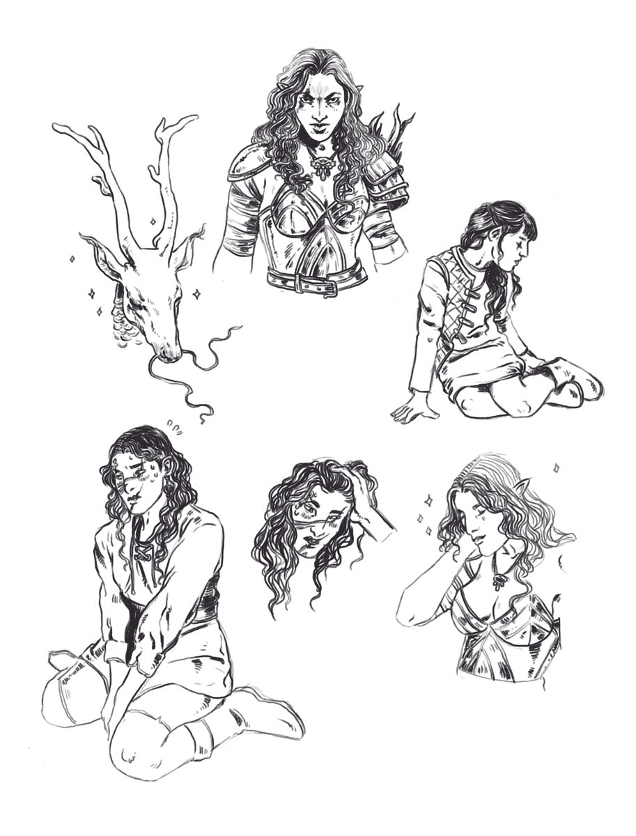 d&amp;d doodles from last session 