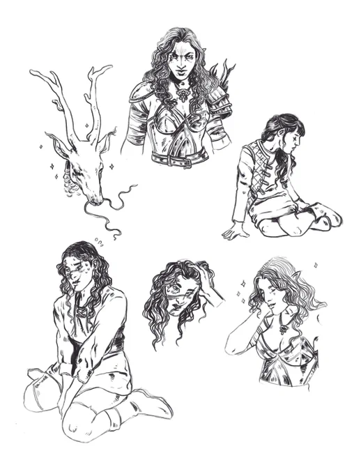 d&amp;d doodles from last session 