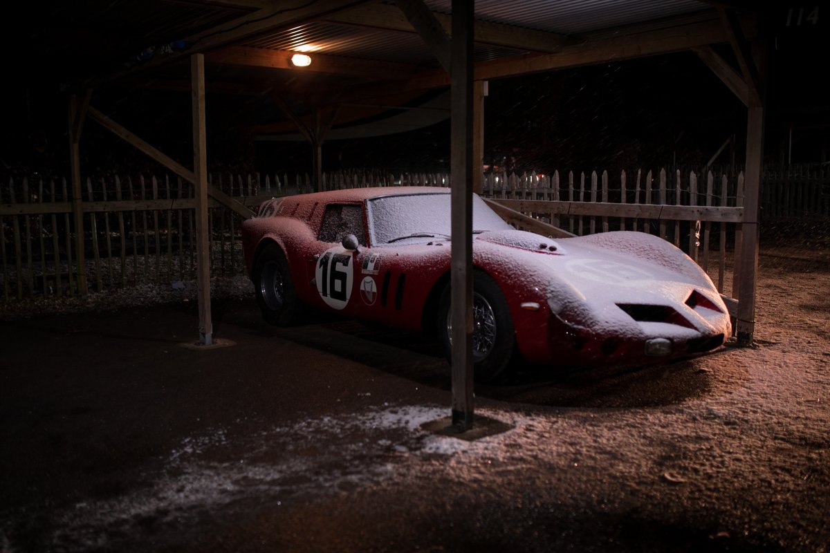 GoodwoodRRC's tweet photo. The bread delivery might be a little late... and frozen. #76MM #ferraribreadvan https://t.co/56ZTMfcPzf