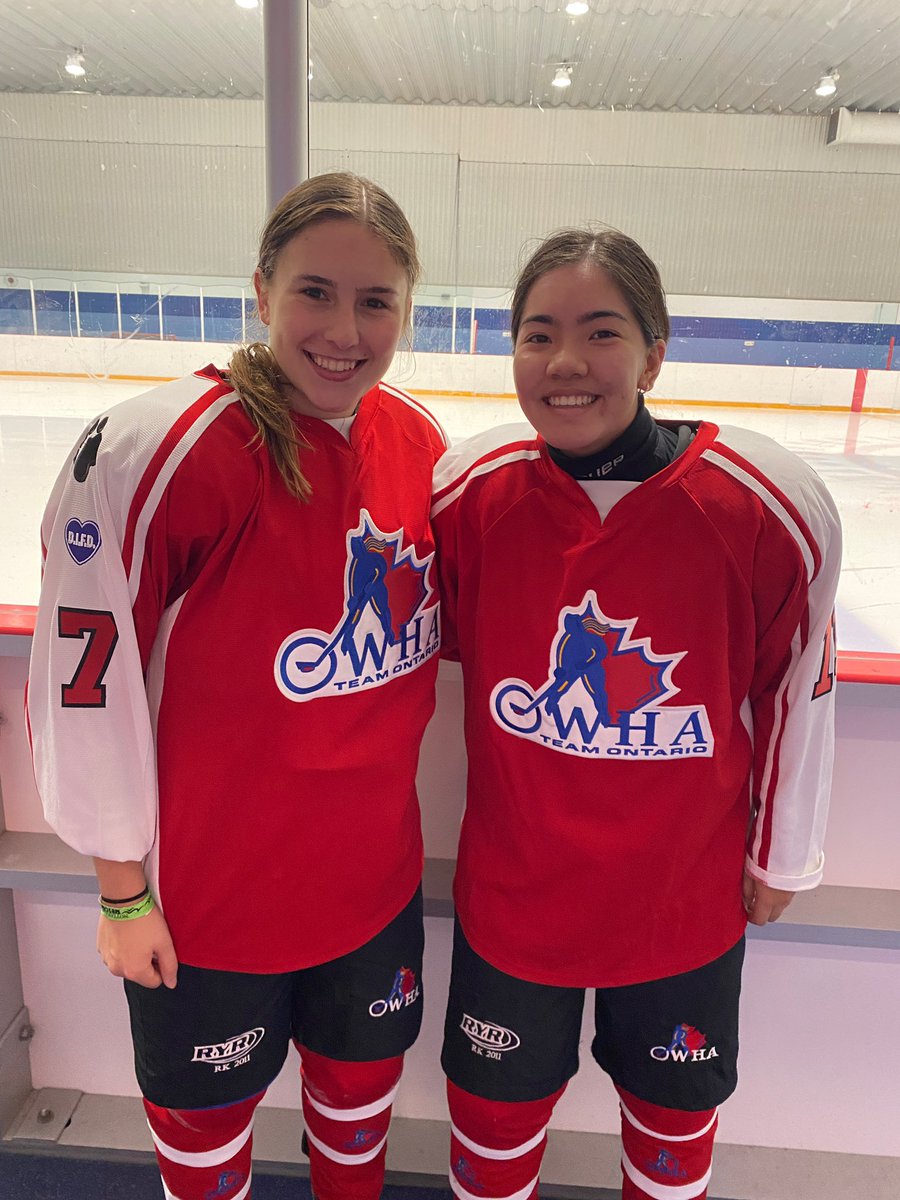 marcypuck1's tweet photo. Congratulations to two Marcy Puck hockey players @alyssa6hockey and @CarolineChan98 who represented Team Ontario Red at the Womens Hockey U18 Central Canada Challenge over this past weekend. Their team went undefeated over Team Quebec and Team Ontario Blue! https://t.co/KkF4mGtNQC