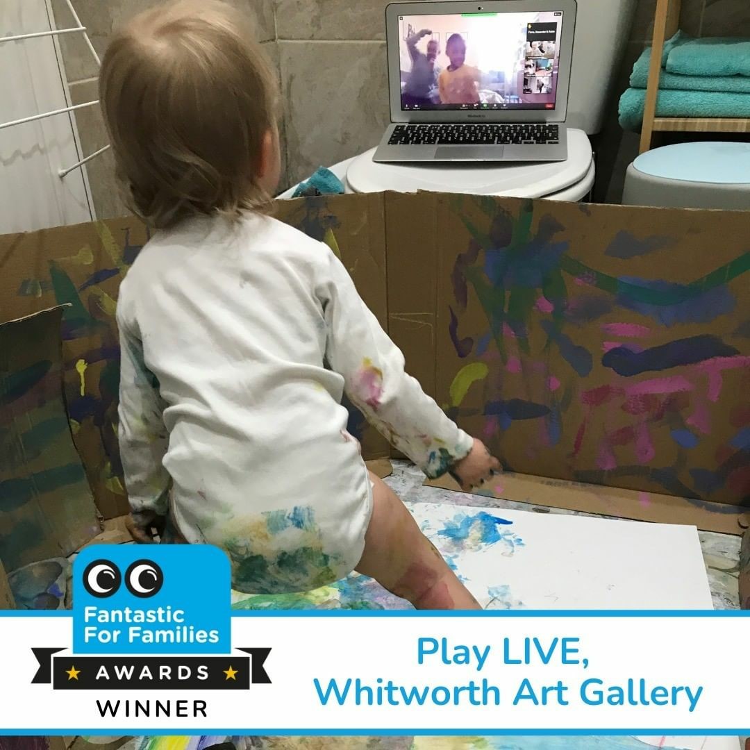 We are delighted that our online #PLAYLive workshops won Best Family Activity at the <a href="/fantasticforfam/">Fantastic for Families</a> awards ceremony last night.  Book your free place on our next Zoom session (Monday 29 November, 10am) here: ow.ly/uSZz50GPLV6