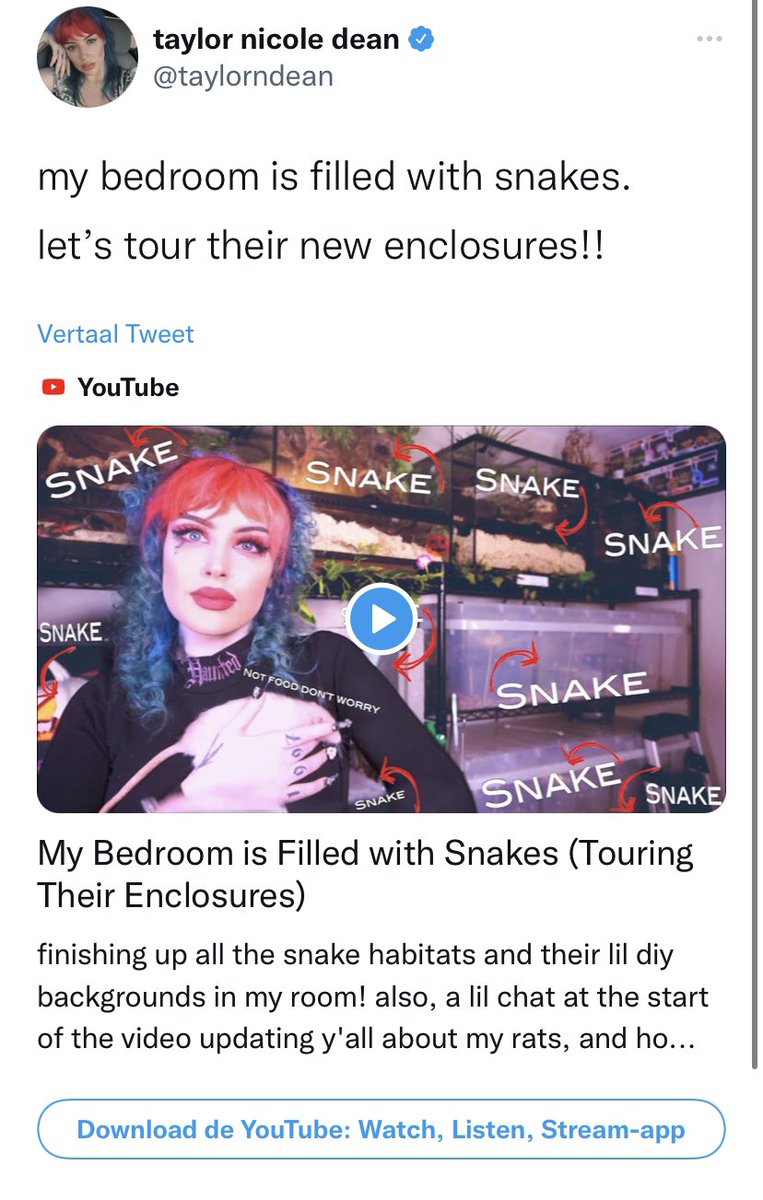 imanegg143143's tweet photo. Well, she came back and didn’t announce it for once! And as expected, her hair is red/blue. This means every time she says the video was uploading, it was in fact not uploading because she didn’t film the video yet. Her hair wasn’t this color then. #TaylorNicoleDean https://t.co/yQ2r9p1Y9P