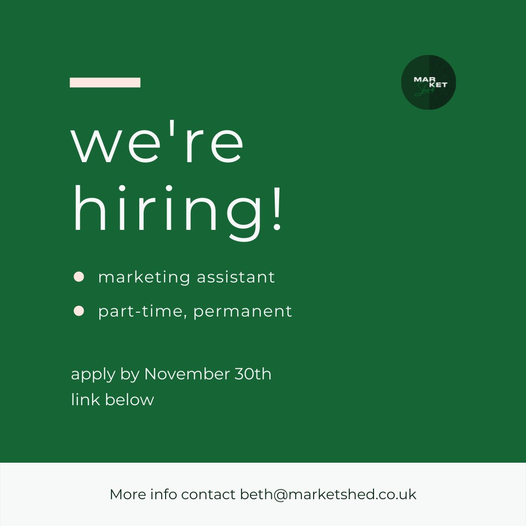 We’re starting a new chapter after a very successful Summer.

Spending time across innumerable sectors aligning businesses’ #marketing makes for a busy and fulfilling time.

Now, we're expanding the business further and taking on a Marketing #Assistant ➡️ indeedhi.re/3HGrHIm