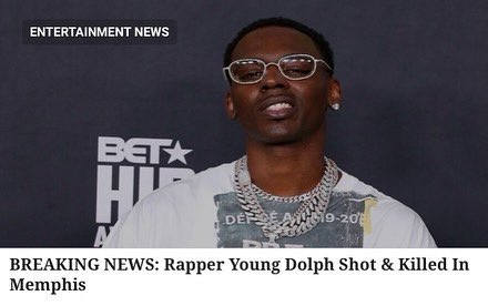 StreetScience01's tweet photo. #BREAKINGNEWS

@YoungDolph has been #shot and #killed in #Memphis. 😢

Click 👉🏾 https://t.co/VwCvzGd8dI 👈🏾 for more #details...

#youngdolph #follow #streetscienceradio #ssr #rap #rapper #rapmusic #hiphopmusic #hiphopculture #shotting #murder #murdered #death #dead https://t.co/cLcudeatE3