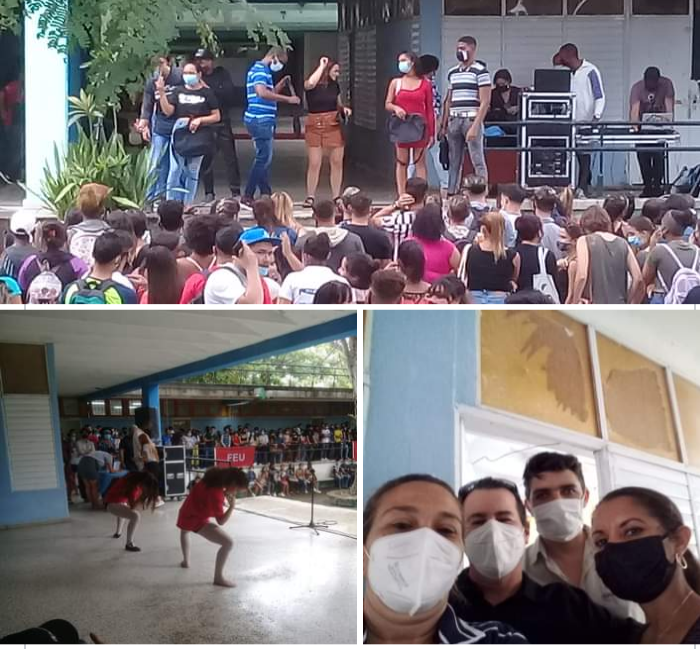 OrquiUCf's tweet photo. Día Internacional del Estudiante. Reconocimientos, alegría y disfrute en #MiCasaUCf #FEUdeCuba  #SomosUCf https://t.co/YeZJhR2XM2