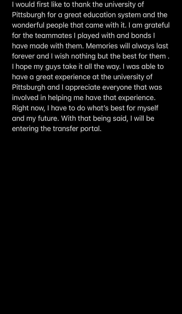 Respect my decision….. 4 years of eligibility.