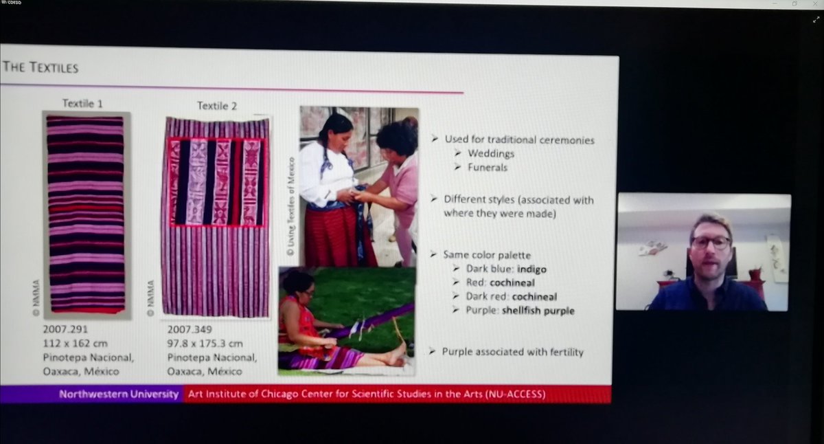 Didacus_QB's tweet photo. Lovely to see Mexican textiles today in the presentation of Marc Vermeulen at the #DHA40 organized by the @britishmuseum
.
.
.
#dyes #textiles #oaxaca #mexicantextiles https://t.co/8C1XLvE7yY