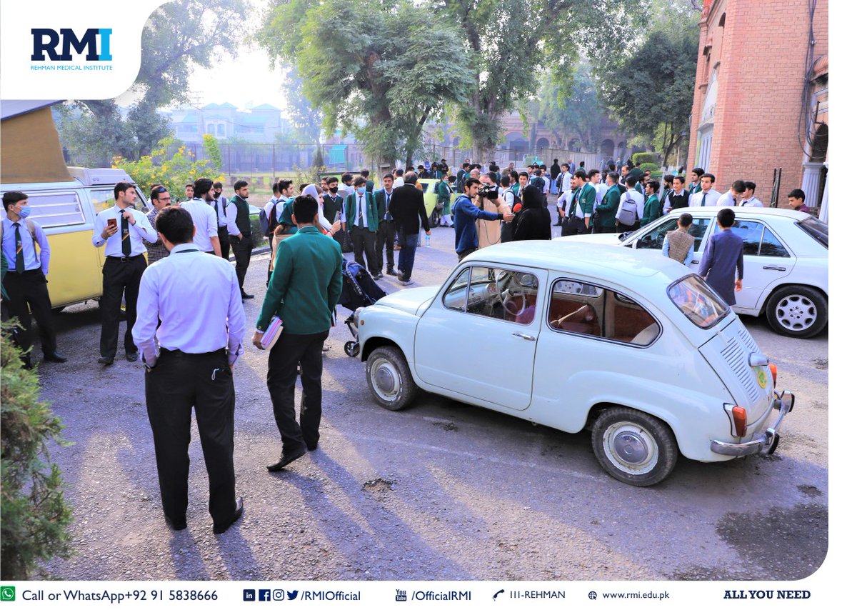 RMIOfficial's tweet photo. Pakhair raghlay!
Rehman Medical Institute hosted the 11th Annual Cross Country Rally of the Vintage & Classic Car Club of Pakistan at Edwardes College Peshawar today.
#RMI #VCCCP #AllYouNeed https://t.co/U9tNYQg76W
