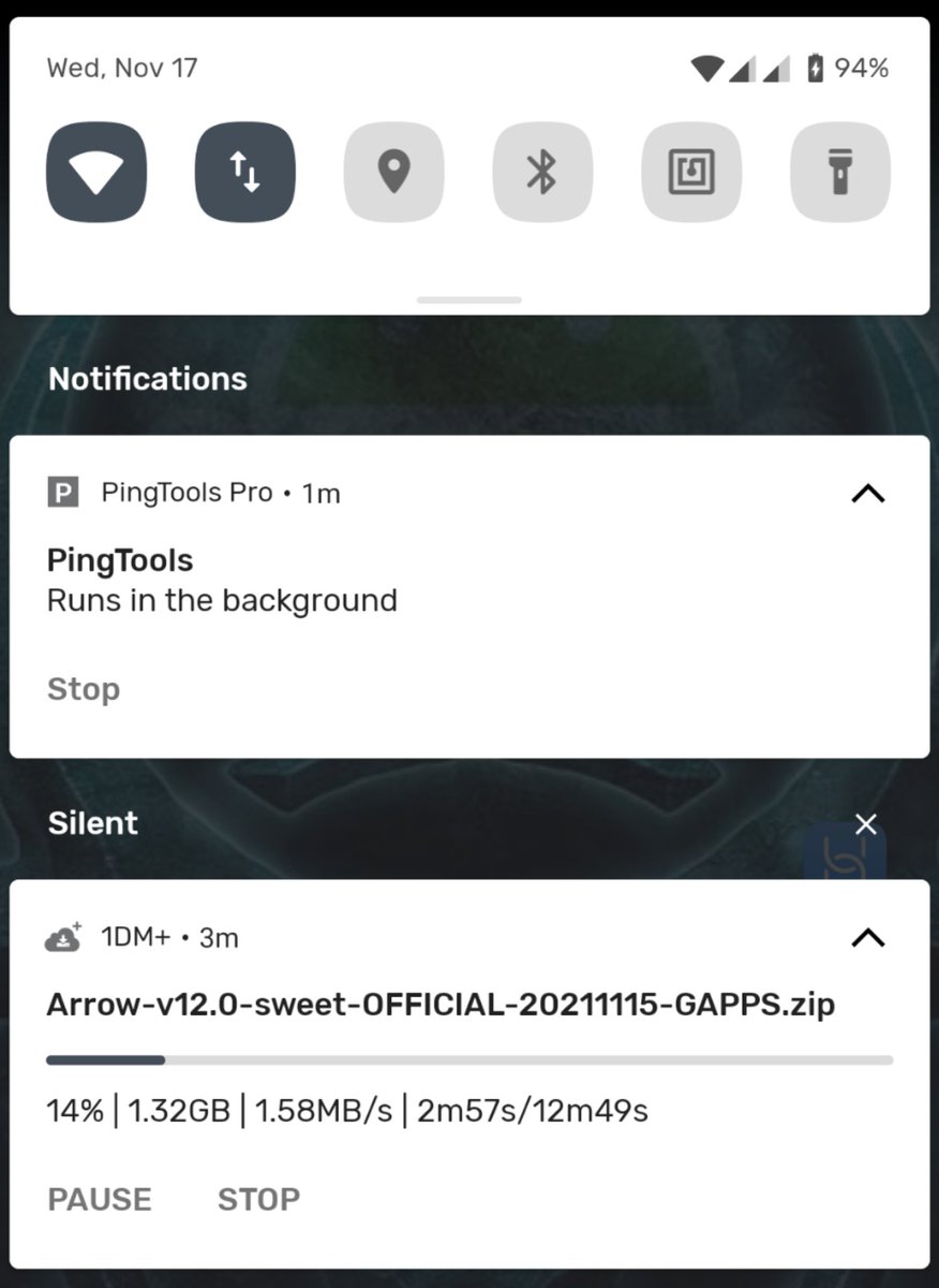 GurBachot's tweet photo. Arrow OS - CusROM

2 versi ArrowOS sebelumnya blm sempat sy cicipin. Tgl 15 Nov kmrn, dev udah keluarin release barunya yg jg berbasis Android 12. 
Utk saat ini gw msh bertahan di Pixel Experience yg berbasis Android 11.

#ArrowOS
#CustomROM https://t.co/r30g9kcqQb