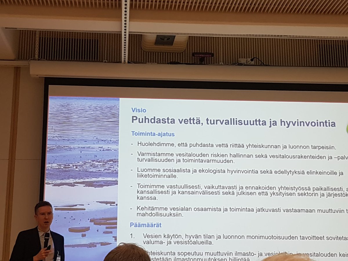 #TVPK Tulva-, pato-, vesienhoito- ja kunnostuspäivien ensimmäinen päivä takana. Hienoja esityksiä ja päivän päätteeksi vielä excu Kuhankosken voimalaitos ja kalatie-työmaalle.