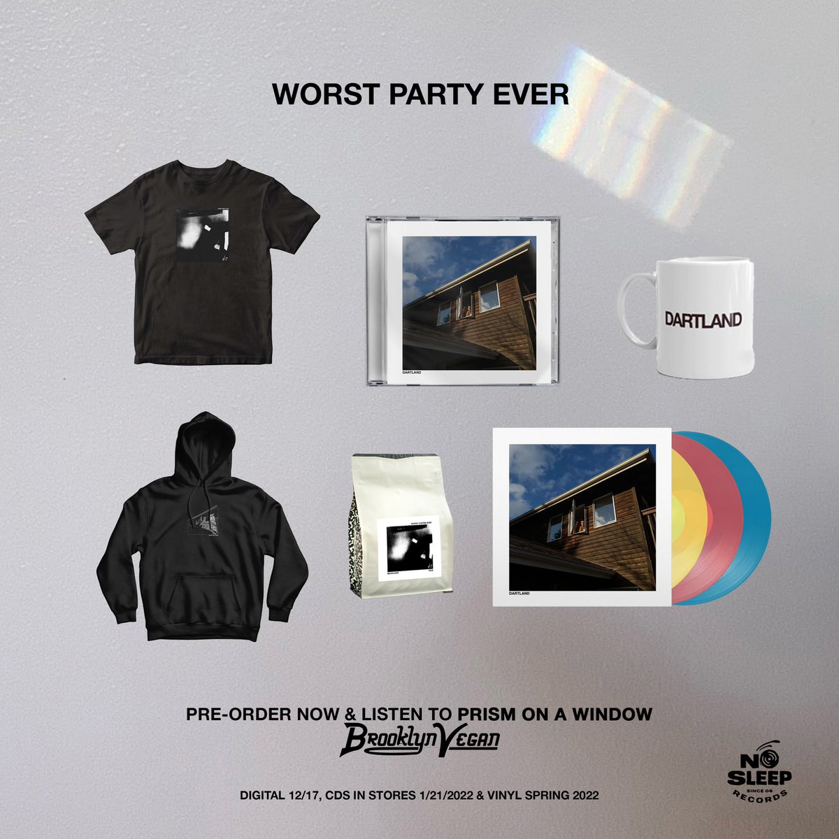 Welcome to Dartland. Listen to our new single “Prism on a Window” premiering now on <a href="/brooklynvegan/">BrooklynVegan</a>. Everywhere digitally 11/19. Pre orders available at nosleeprecords.com