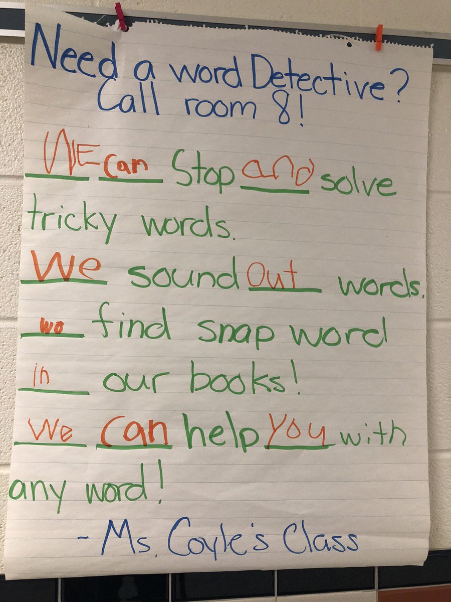 I know what room I’m going to when I need a Word Detective 🕵️‍♀️ <a href="/kristinacoyle2/">Kristina Coyle</a> First Graders offer their expertise! <a href="/ForestGroveES/">Forest Grove ES</a> <a href="/PathwaysLCPS/">LCPS Pathways</a> #bettertogether