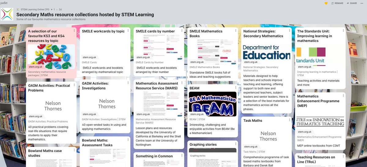 STEMmaths's tweet photo. The STEM Learning resource collection is home to over 15 000 teaching resources, all completely free to access.

The biggest and best of our maths resources can be found here: https://t.co/jLfDz0yX4M https://t.co/Ef3pK8C916