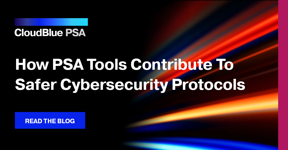 CloudBluePSA's tweet photo. Learn how a PSA solution can help MSPs overcome cybersecurity challenges in @IM_ScottMurphy's latest blog: https://t.co/LHyXiwbORT https://t.co/xfNNsMkT0s