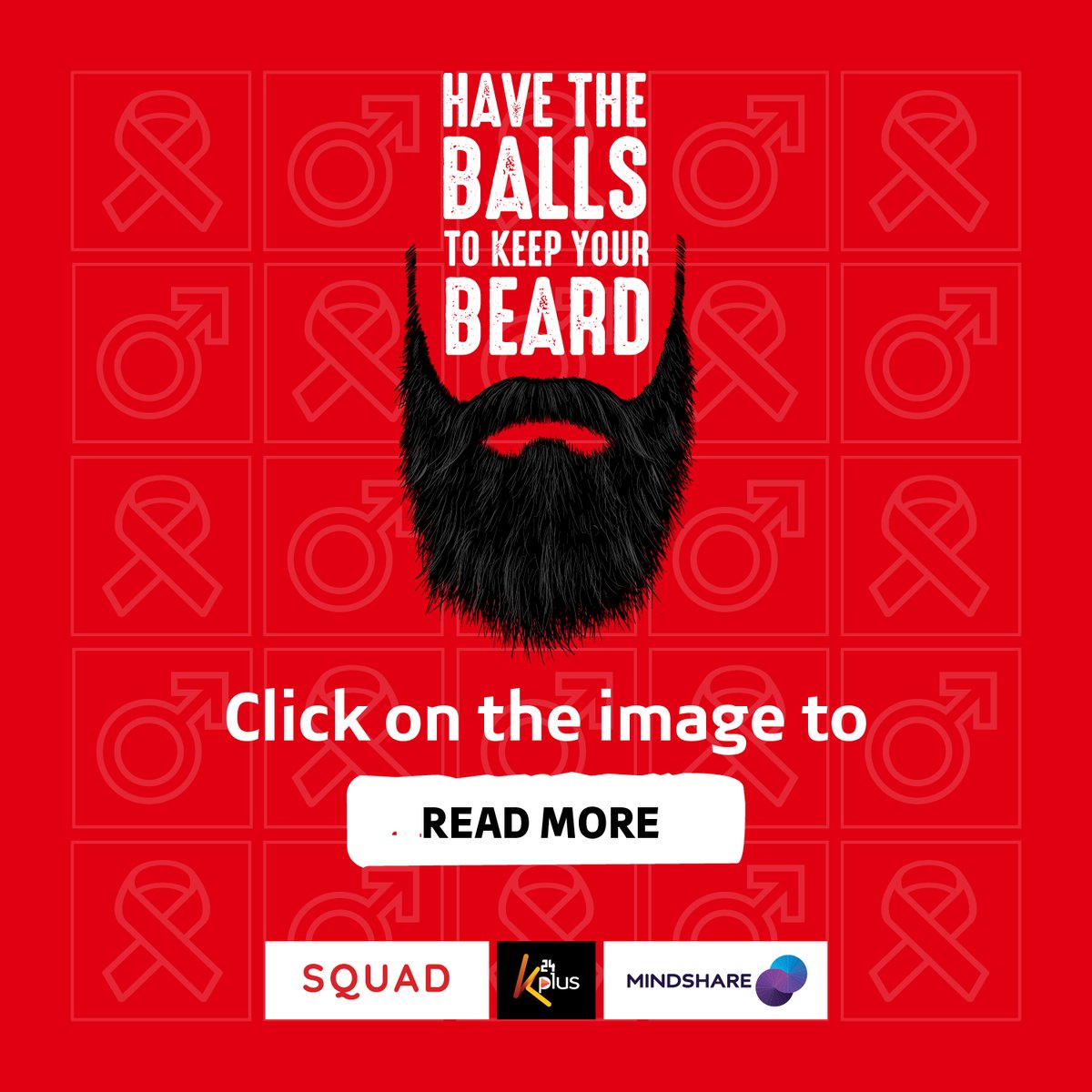 SquadDigital's tweet photo. "Prostate cancer is the leading cause of death in African males." Report by Springer Open 
Join us and help save the lives of your brothers, fathers, friends... by sharing this message to help spread awareness on prostate cancer this Movember. 

#HaveTheBallsToKeepYourBeard