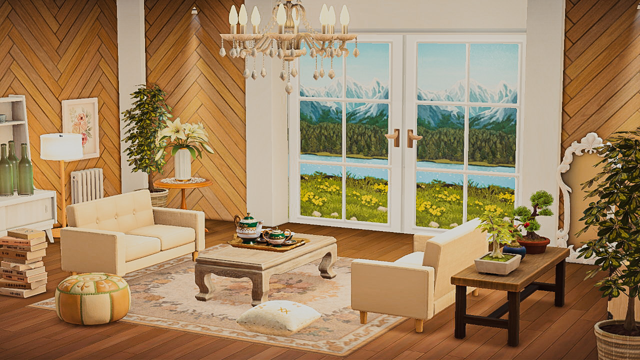 Tropikitch on Twitter "I gave Bonbon some fancy French doors. ACNH 