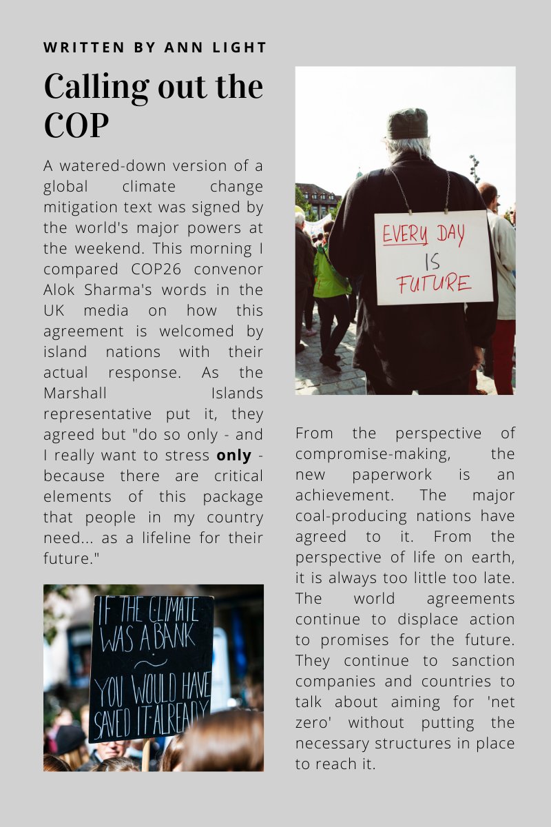 CreaturesEu's tweet image. Blogpost #3 is out! A #COP26 critique and proposal of actions to be taken urgently by #CreaTure @StrangertoHabit 
Simply a must read #climate #ClimateAction