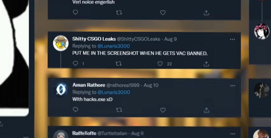 ShittyCSGOLeaks's tweet photo. WE MADE IT! 
(kind of)

Thanks @TDM_Jesus 
https://t.co/2dFIcImYWE

Myself and my family remain unharmed by Lunar https://t.co/KZDDal8Djr