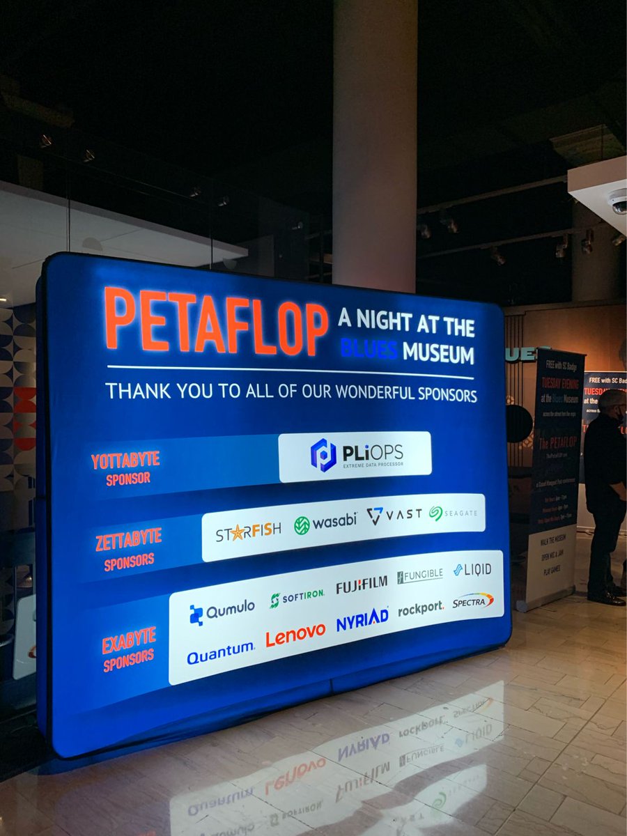 WeAreLiqid's tweet photo. We had an amazing time at the #PetaFLOP party last night at the National Blues Museum in St. Louis. @CambridgeComp sure knows how to put on a good party after @Supercomputing 
#WeAreLiqid #SC21 #Supercomputing21 #HPC #CDI #AI #ML https://t.co/BaYdI4K73l