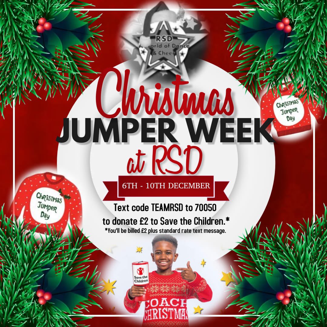 Christmas jumper week is coming! ❤️

Are you ready to get out that jumper that will make you feel magical?! 🎄

Text TEAMRSD to 70050 to donate £2 to <a href="/SaveUKNews/">SavetheChildren News</a>