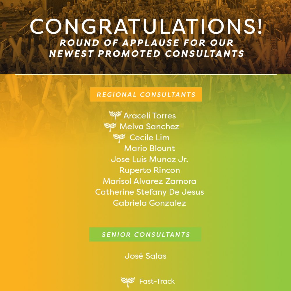 Let’s give three cheers for our newly promoted consultants! This special group has gone beyond the call of duty for their customers and team members, and they deserve every bit of recognition for their hard work. Way to go, everyone! #WinningWednesday