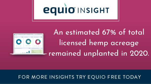 NewFrontierData's tweet photo. Total licensed #hemp acreage surpassed 420k in 2020, although only an est.157k acres were actually planted that year 🤔

Visit the new #Equio Hemp Data Dashboard to learn how much of this planted acreage was dedicated to #CBD compared to #grain or #fiber!

https://t.co/qU8d1MjOob https://t.co/nGfwhb8N1S